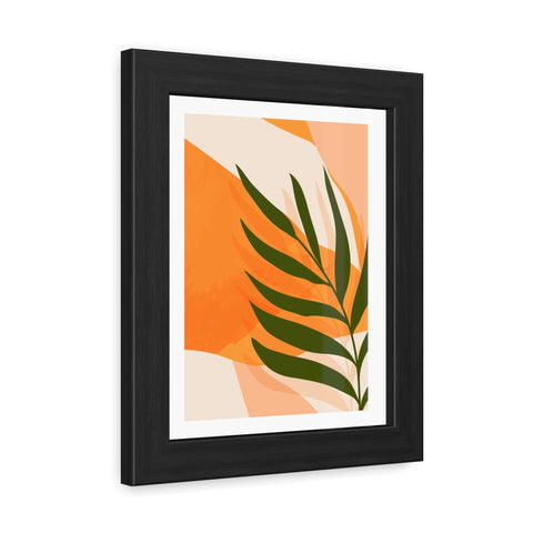 Agora 4 - Tropical Leaf Framed Poster | Modern Wall Art for Home Decor