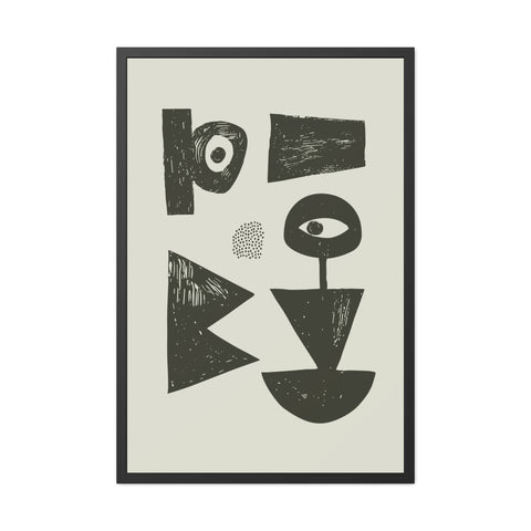 Jonathan 1 - Abstract Geometric Framed Poster Artwork - Modern Home Decor