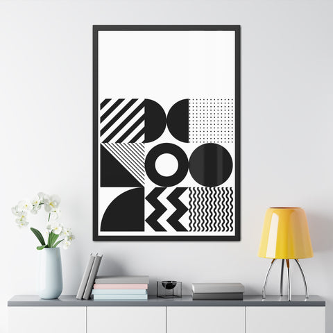 Modern Geometric Framed Poster for Stylish Home Decor