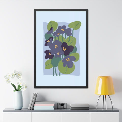Flowers 4 - Botanical Framed Poster - Floral Art Print for Home Décor