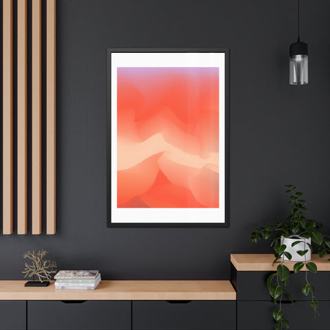 Spiritual 3 - Abstract Sunset Framed Poster - Modern Wall Art for Home Decor