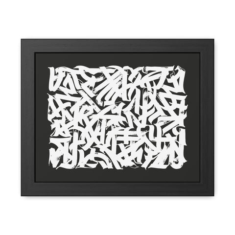 Smith 2 - Abstract Art Framed Poster – Modern Black and White Wall Decor for Home & Office