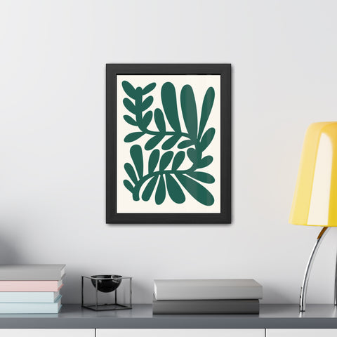 Natural Formation 14 -Botanical Framed Poster - Modern Leaf Wall Art Decor for Home & Office