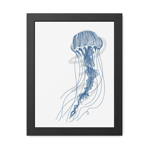 Marine Life 3 - Coastal Crab Framed Poster - Nautical Wall Art for Ocean Lovers, Beach Decor