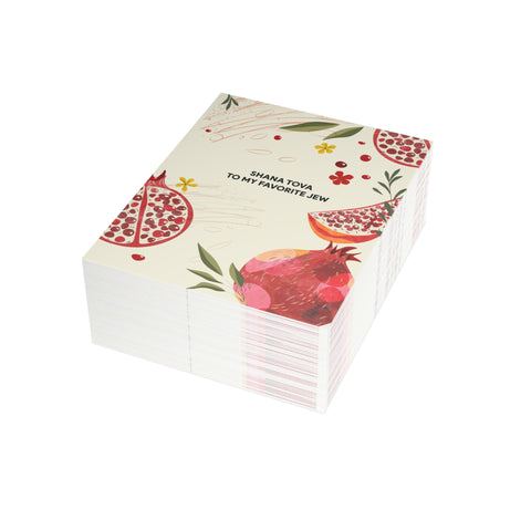 "Shana Tova to My Favorite Jew" Greeting Card — Rosh Hashanah / Holiday Greeting Card - Illustrated, Modern