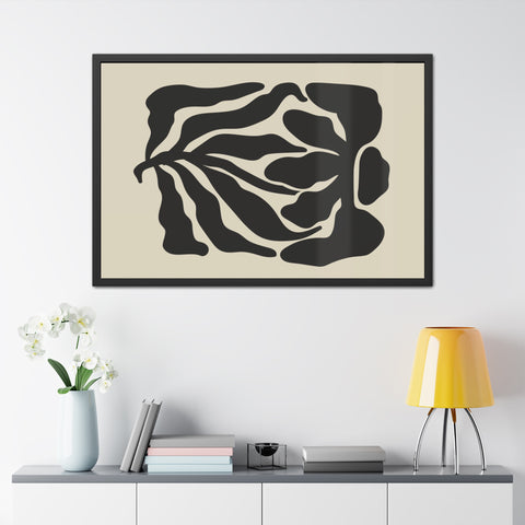 Melancholy 3 - Modern Abstract Framed Poster - Minimalist Wall Art for Home Decor