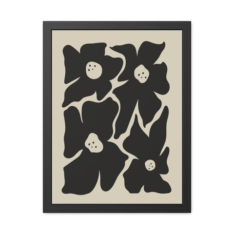 Boho Floral 1 - Framed Poster - Modern Wall Art for Home Decor