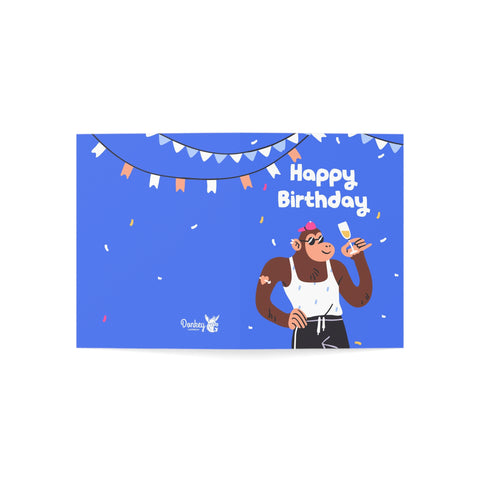 Happy Birthday (Cool Monkey) - Greeting Card