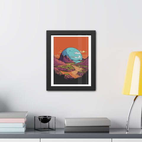 Astrum 3 - Vibrant Framed Poster – Scenic Landscape Art for Home Décor