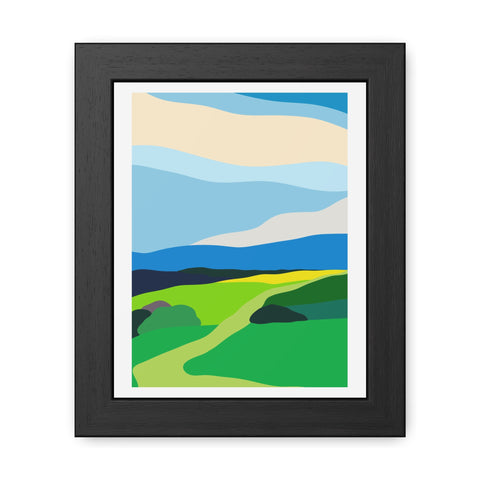 Scapes 2 - Vibrant Landscape Framed Poster - Modern Wall Art for Home Décor