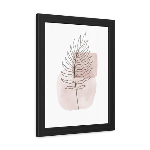 Fall 1 - Minimalist Fern Art Framed Poster - Modern Wall Decor for Home & Office