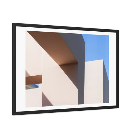Light and Shadow - Modern Framed Poster – Abstract Architectural Design for Home Decor