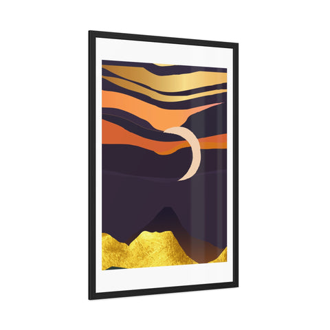 South 4 - Serene Sunset Framed Poster – Modern Wall Art for Home Decor