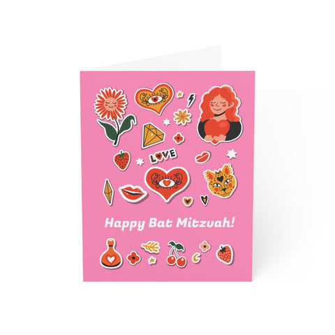 Happy Bat Mitzvah - Greeting Card