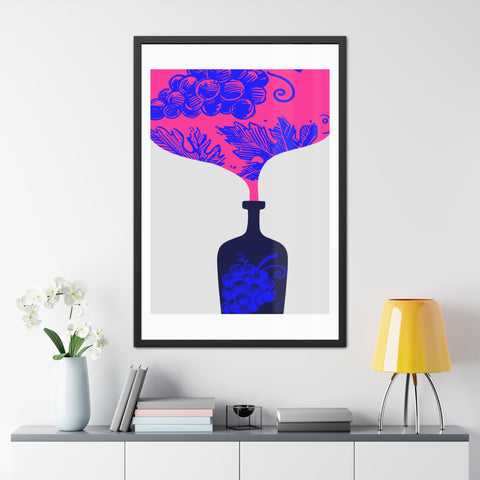 Wine Country 11 - Vibrant Wine-Themed Framed Poster for Home Decor