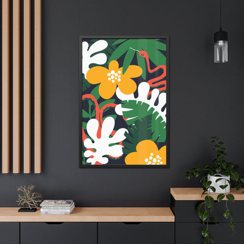 Amazon 3 - Tropical Botanical Framed Poster - Vibrant Jungle Art for Home Decor