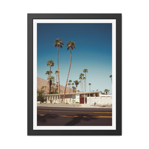 Palm Springs 2 - Vintage Palm Tree Framed Poster - Mid-Century Modern Wall Art