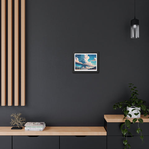 Cloudscape - Serene Landscape Framed Poster - Ideal for Home Decor & Gifting