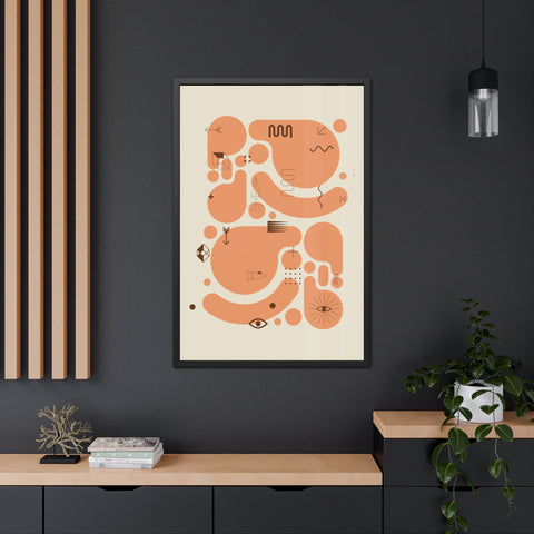 Kinta 1 - Abstract Art Framed Poster | Modern Wall Decor for Home & Office