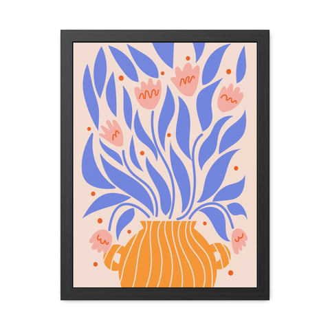 Marinda 1 - Vibrant Floral Framed Poster - Modern Home Decor