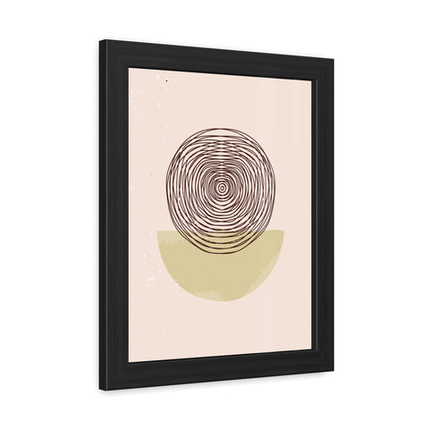 Blend 3 - Minimalist Framed Poster - Abstract Circular Design for Modern Decor