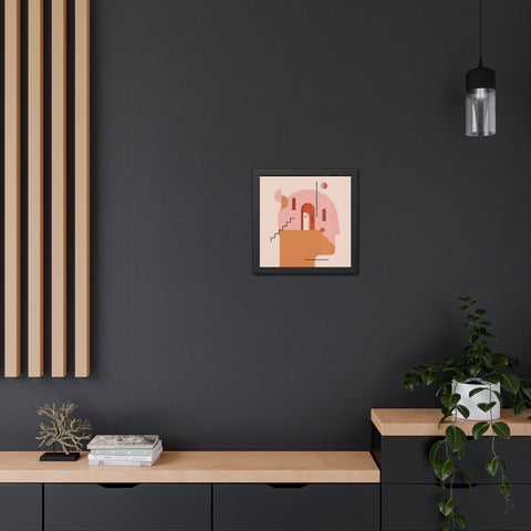 Homehead - Modern Abstract Framed Poster - Minimalist Wall Art for Home Decor