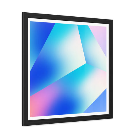 Prisma 1 - Abstract Blue Framed Posters - Modern Art Decor for Home & Office