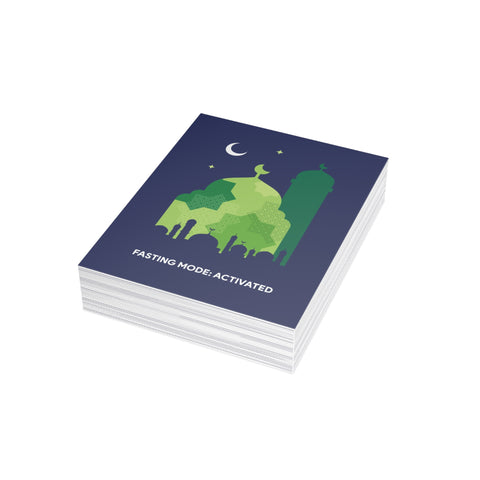 Ramadan "Fasting Mode: Activated" Greeting Card — Ramadan / Holiday Greeting Card - Illustrated, Modern