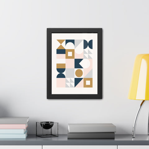 Crown 2 - Geometric Framed Poster Art for Modern Decor | Abstract Wall Art | Stylish Home Accent