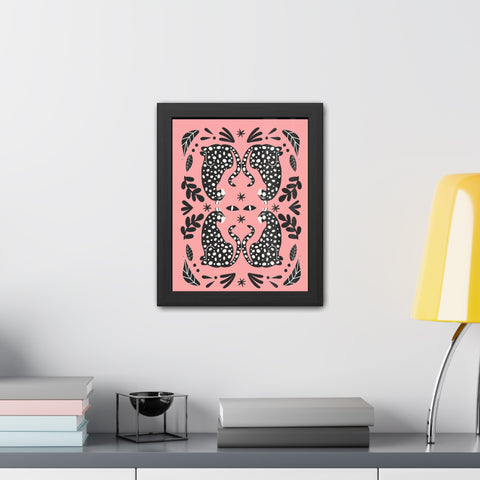 Mirror 2 - Stylish Framed Animal Print Poster - Modern Home Decor