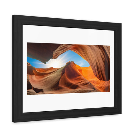 Rock Formation 2 - Desert Landscape Framed Poster - Stunning Canyon Art Decor for Home