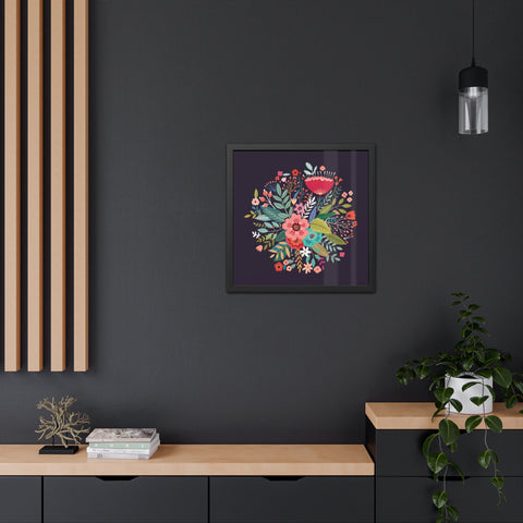 Floral Bouquet - Vibrant Floral Framed Poster - Home Décor for Nature Lovers