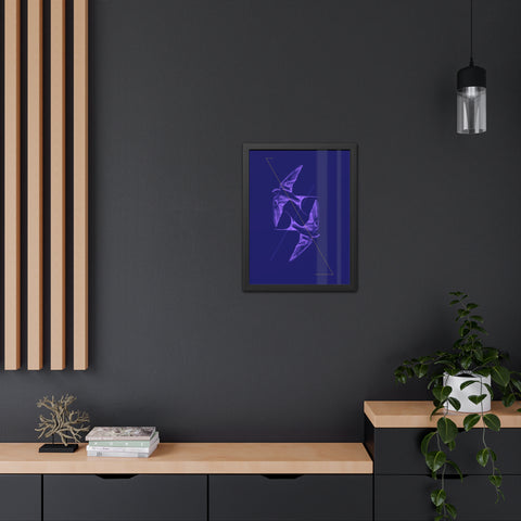 Wings 2 - Elegant Framed Bird Poster Art - Modern Decor for Nature Lovers