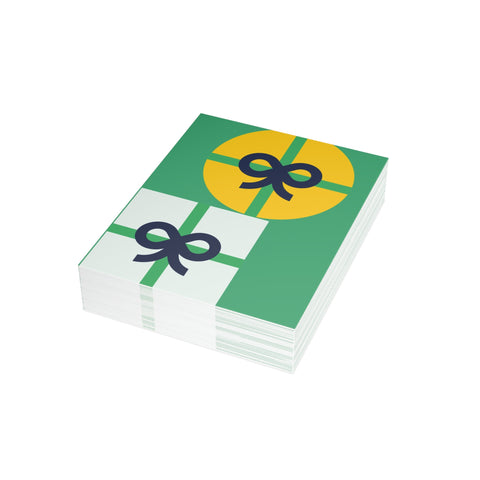 Gift Box Greeting Cards — Christmas / Holiday Greeting Card - Illustrated, Modern