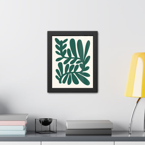 Natural Formation 14 -Botanical Framed Poster - Modern Leaf Wall Art Decor for Home & Office
