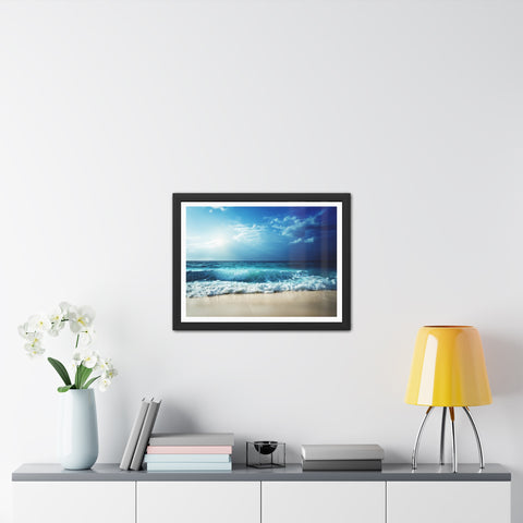 Coastal Lightshift - Framed Poster - Ocean View Wall Art for Beach Lovers