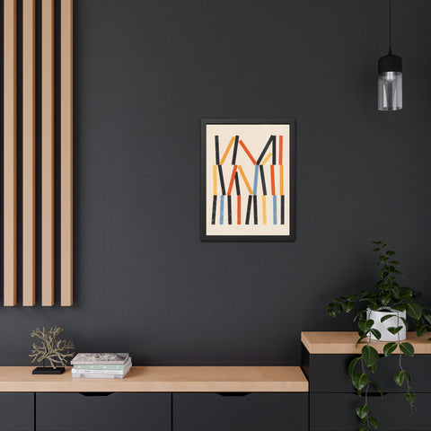 Jarrod 3 - Abstract Framed Poster - Modern Art Wall Decor for Home & Office