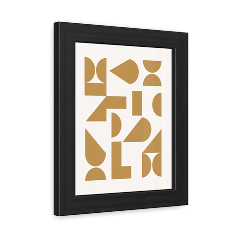 Crown 4 - Modern Geometric Framed Poster - Minimalist Art for Home Decor