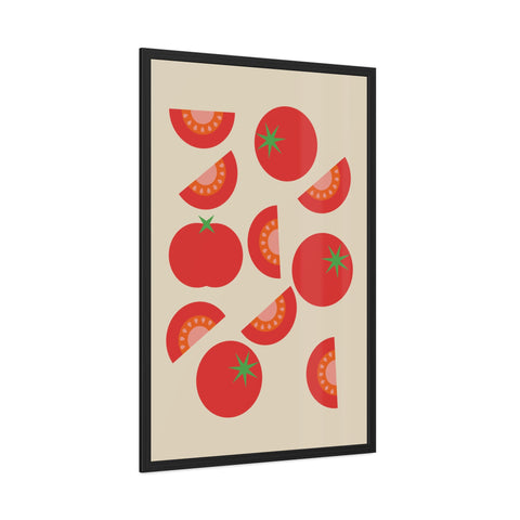 Tomatos off the vine - Framed Poster - Vibrant Wall Art for Kitchen Decor