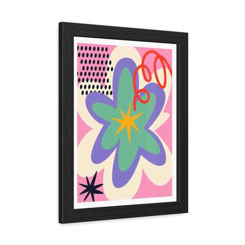 Kurian 6 - Vibrant Floral Framed Poster - Colorful Wall Art for Home Decor