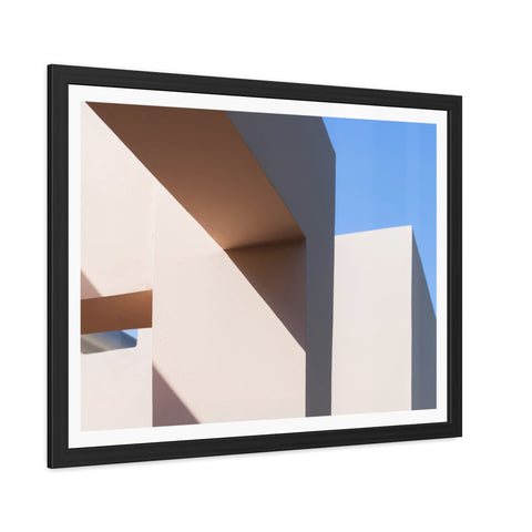 Light and Shadow - Modern Framed Poster – Abstract Architectural Design for Home Decor