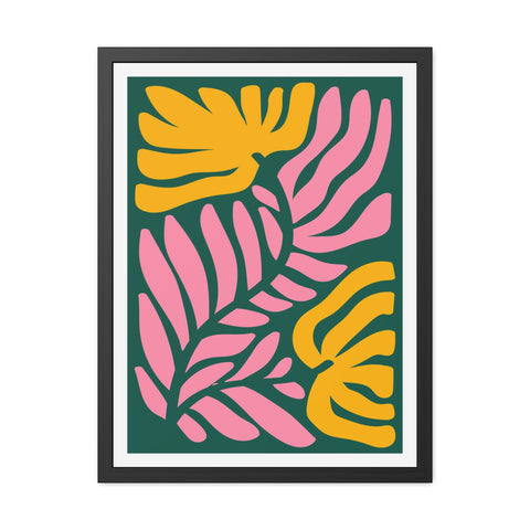 Natural Formation 8 - Tropical Floral Framed Poster - Modern Wall Art for Home Decor