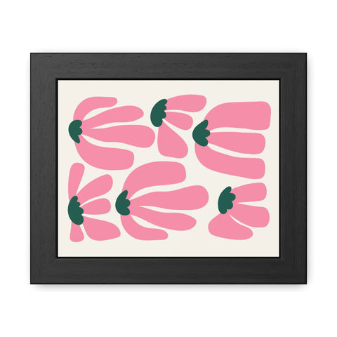 Mer 2 - Floral Framed Poster - Modern Art for Home Décor