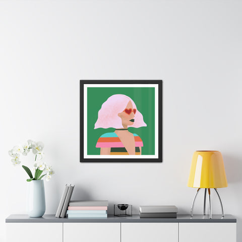 Day at the Opera - Vibrant Framed Poster - Retro Chic Wall Art for Trendsetters