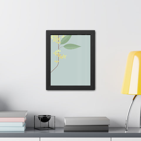Botanical Gradual 1 - Framed Poster - Elegant Floral Art for Home Décor