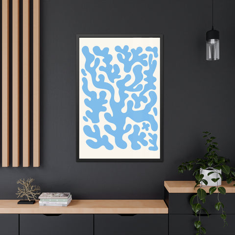 Natural Formation 1 - Ocean-Inspired Framed Poster - Abstract Coral Design for Home Decor