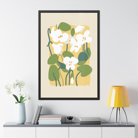 Flowers 1 - Botanical Framed Poster - Floral Wall Art for Home Decor, Perfect Gift for Nature Lovers