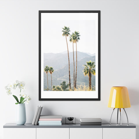 Palm Springs - Palm Trees Framed Poster - Tropical Wall Art for Home Decor