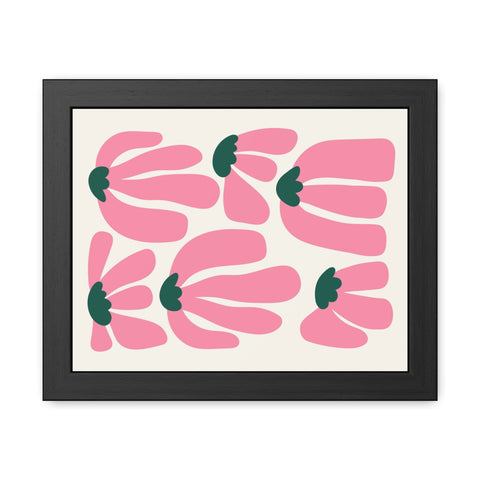Mer 2 - Floral Framed Poster - Modern Art for Home Décor