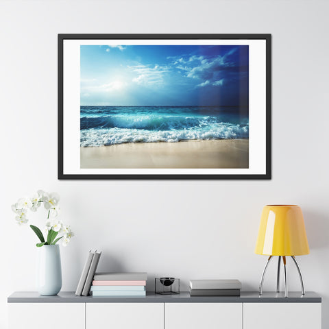 Coastal Lightshift - Framed Poster - Ocean View Wall Art for Beach Lovers